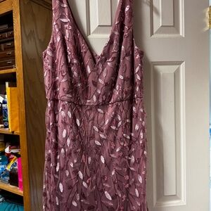 Pick beaded evening dress